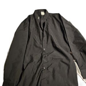 Blackwood Size M Men’s Polyester/ Rayon Black Button Up Long Sleeve Shirt Chef